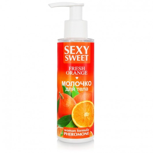 Молочко для тела с феромонами и ароматом апельсина Sexy Sweet Fresh Orange - 150 гр. -  - Магазин феромонов в Чебоксарах