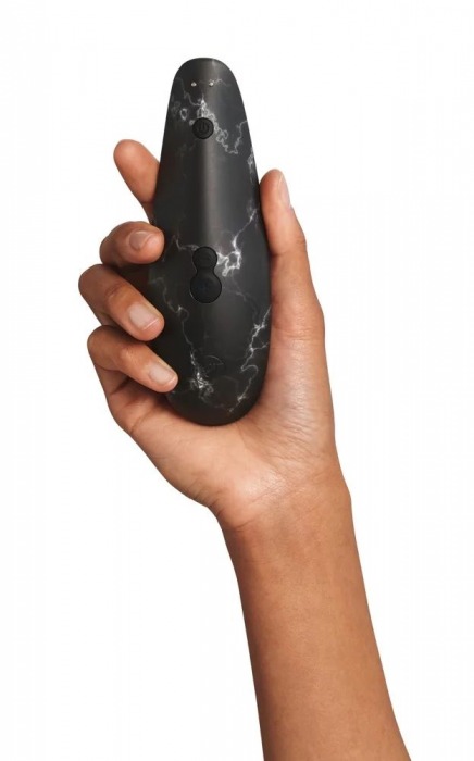 Черный бесконтактный клиторальный стимулятор Womanizer Marilyn Monroe Special Edition - Womanizer