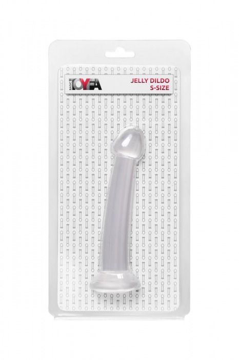 Прозрачный фаллоимитатор Jelly Dildo S - 15,5 см. - Toyfa Basic