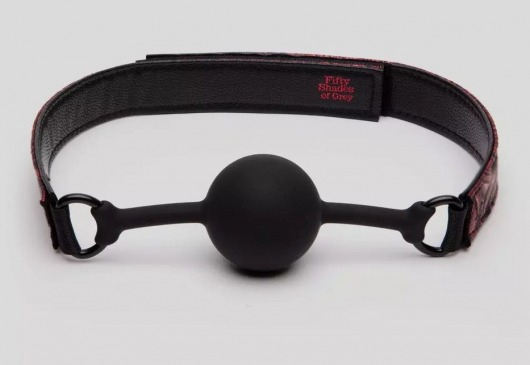 Кляп-шар на двусторонних ремешках Reversible Silicone Ball Gag - Fifty Shades of Grey - купить с доставкой в Чебоксарах