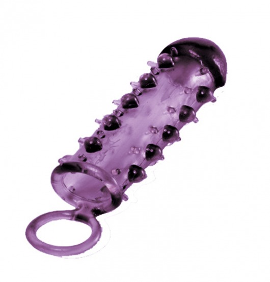 Закрытая фиолетовая насадка с пупырышками SAMURAI PENIS SLEEVE PURPLE - 14,5 см. - NMC - в Чебоксарах купить с доставкой