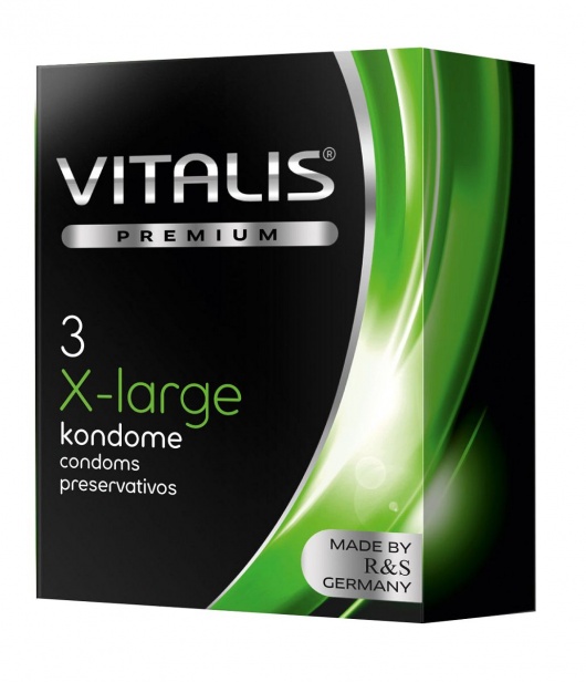Презервативы увеличенного размера VITALIS PREMIUM x-large - 3 шт. - Vitalis - купить с доставкой в Чебоксарах