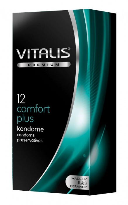 Контурные презервативы VITALIS PREMIUM comfort plus - 12 шт. - Vitalis - купить с доставкой в Чебоксарах