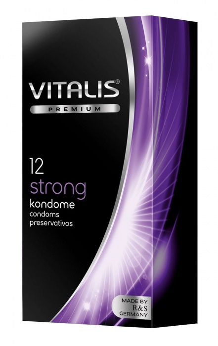 Презервативы с утолщённой стенкой VITALIS PREMIUM strong - 12 шт. - Vitalis - купить с доставкой в Чебоксарах