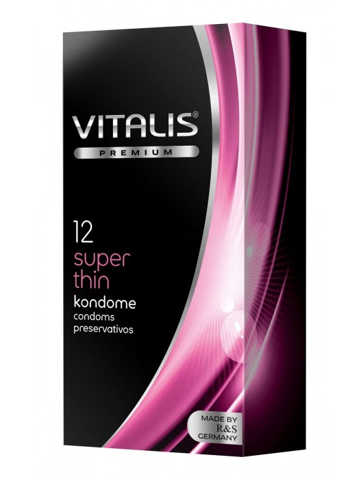 Ультратонкие презервативы VITALIS PREMIUM super thin - 12 шт. - Vitalis - купить с доставкой в Чебоксарах