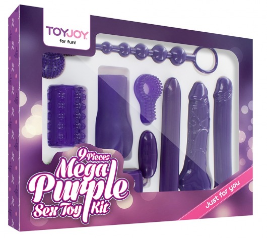 Эротический набор Toy Joy Mega Purple - Toy Joy - купить с доставкой в Чебоксарах