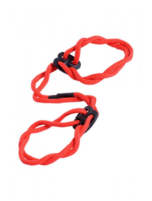 Красные верёвочные оковы на ноги - ToyFa - купить с доставкой в Чебоксарах