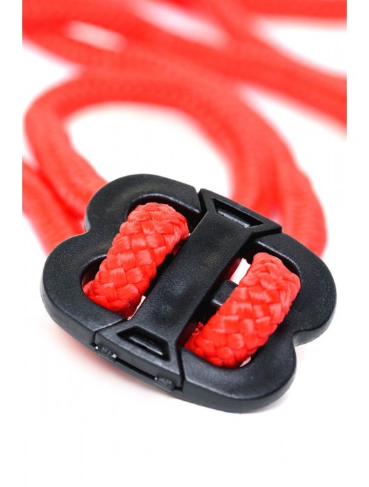 Красные верёвочные оковы на ноги - ToyFa - купить с доставкой в Чебоксарах