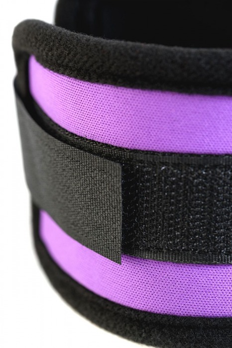Наручники из неопрена фиолетового цвета - ToyFa - купить с доставкой в Чебоксарах