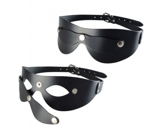 Черная кожаная маска  Новичок - Sitabella - купить с доставкой в Чебоксарах