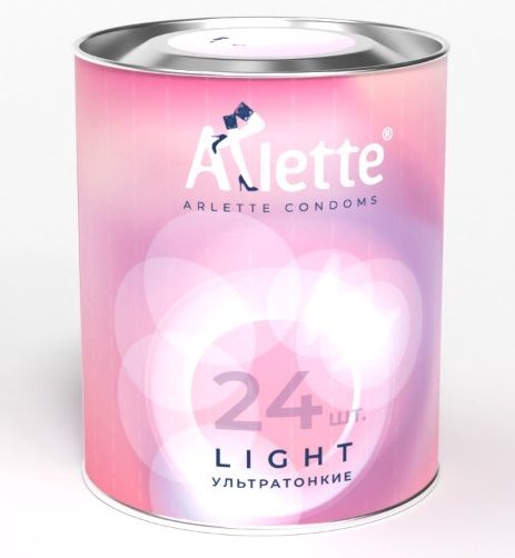 Ультратонкие презервативы Arlette Light - 24 шт. - Arlette - купить с доставкой в Чебоксарах