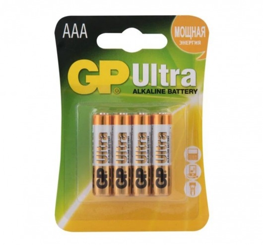 Батарейки алкалиновые GP Ultra Alkaline 24А AАA/LR03 - 4 шт. - Элементы питания - купить с доставкой в Чебоксарах