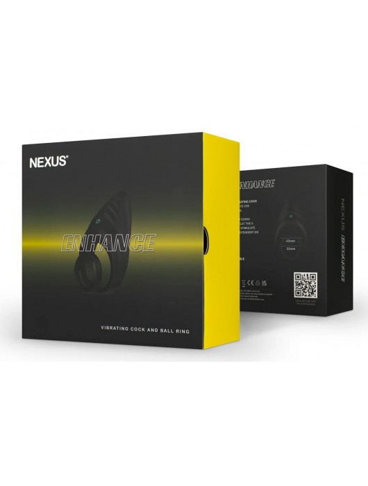 Черное эрекционное виброкольцо Nexus Enhance - Nexus Range - в Чебоксарах купить с доставкой