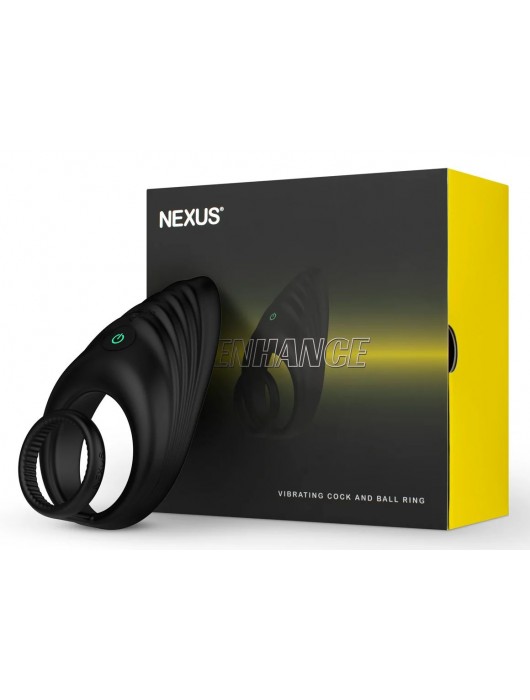 Черное эрекционное виброкольцо Nexus Enhance - Nexus Range - в Чебоксарах купить с доставкой
