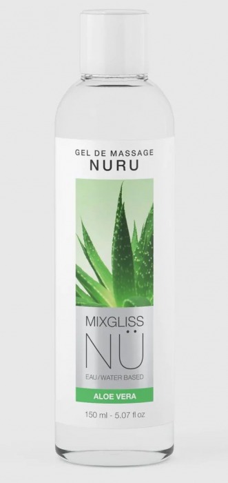 Массажный гель на водной основе Mixgliss NU Aloe Vera - 150 мл. - Mixgliss - купить с доставкой в Чебоксарах