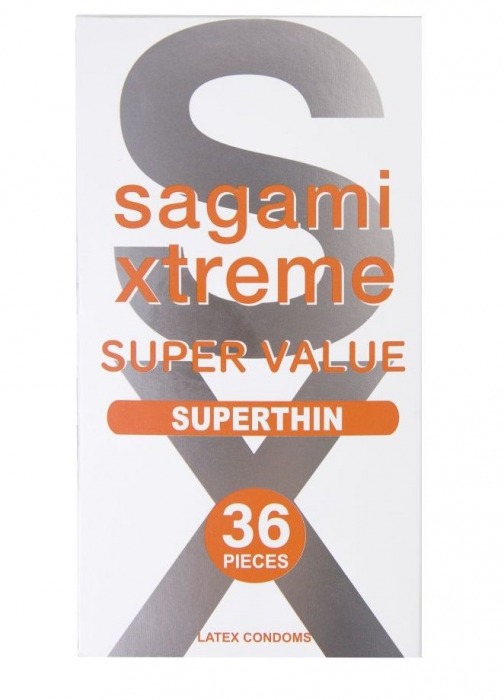 Ультратонкие презервативы Sagami Xtreme Superthin - 36 шт. - Sagami - купить с доставкой в Чебоксарах