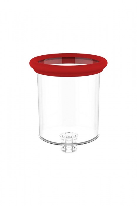 Красный двойной стимулятор Georgia - вибратор и вакуумная помпа - Dream Toys