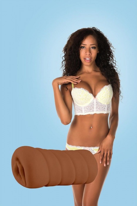Коричневый мастурбатор-вагина BRIANNA - Dream Toys - в Чебоксарах купить с доставкой