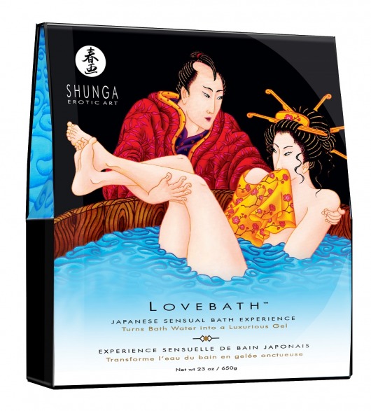 Соль для ванны Lovebath Ocean temptation, превращающая воду в гель - 650 гр. - Shunga - купить с доставкой в Чебоксарах