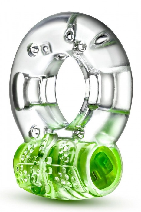 Зеленое эрекционное виброкольцо Arouser Vibrating C-Ring - Blush Novelties - в Чебоксарах купить с доставкой