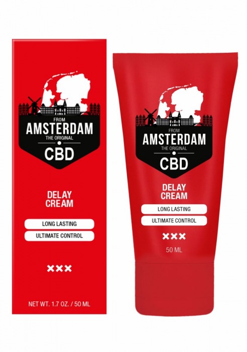 Крем-пролонгатор CBD from Amsterdam Delay Cream - 50 мл. - Shots Media BV - купить с доставкой в Чебоксарах