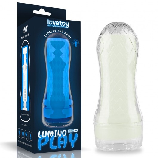 Светящийся в темноте мастурбатор Lumino Play Masturbator Pocketed - Lovetoy - в Чебоксарах купить с доставкой