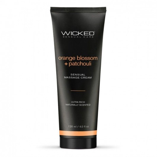 Массажный легкий крем WICKED Orange Blossom plus Patchouli - 120 мл. - Wicked - купить с доставкой в Чебоксарах