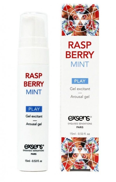 Возбуждающий гель Raspberry Mint с ароматом малины и мяты - 15 мл. - Exsens - купить с доставкой в Чебоксарах