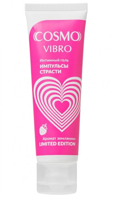 Возбуждающий гель на водно-силиконовой основе Cosmo Vibro с ароматом земляники - 50 гр. - Биоритм - купить с доставкой в Чебоксарах