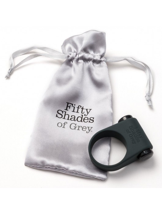 Серое эрекционное кольцо с вибрацией Feel It, Baby! - Fifty Shades of Grey - в Чебоксарах купить с доставкой