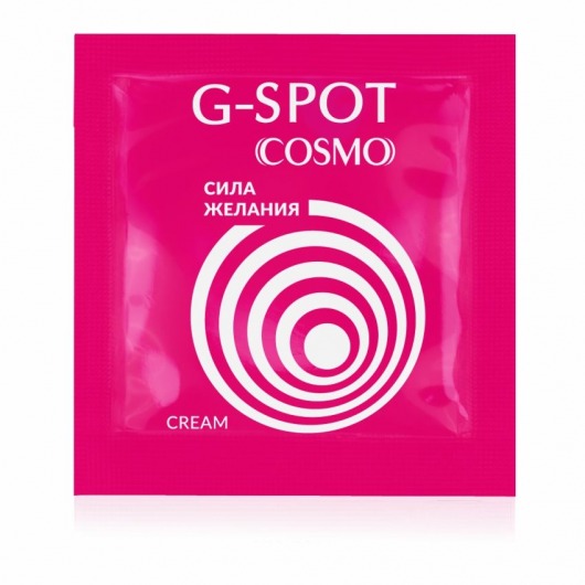 Стимулирующий интимный крем для женщин Cosmo G-spot - 2 гр. - Биоритм - купить с доставкой в Чебоксарах