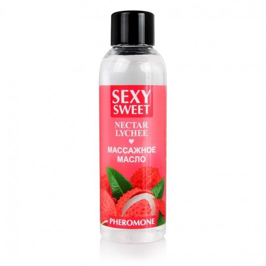 Массажное масло Sexy Sweet Nectar Lychee с феромонами и ароматом личи - 75 мл. - Биоритм - купить с доставкой в Чебоксарах