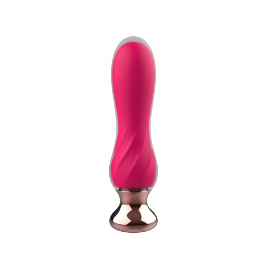 Розовый мини-вибратор Mini Vibrator с пультом ДУ - 12,5 см. - I-MOON