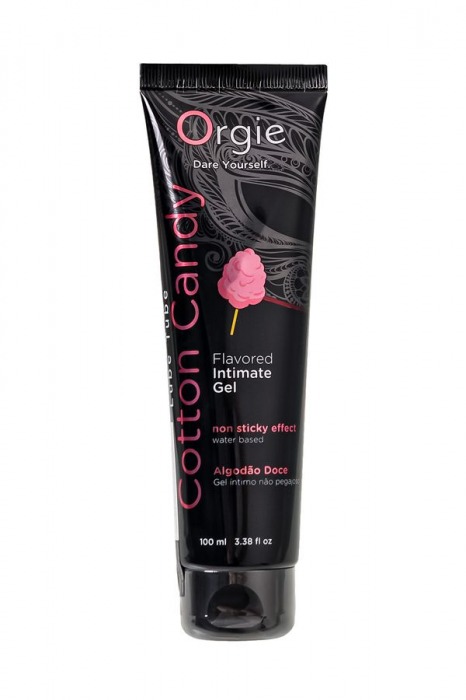 Интимный гель на водной осное Lube Tube Cotton Candy со вкусом сахарной ваты - 100 мл. - ORGIE - купить с доставкой в Чебоксарах