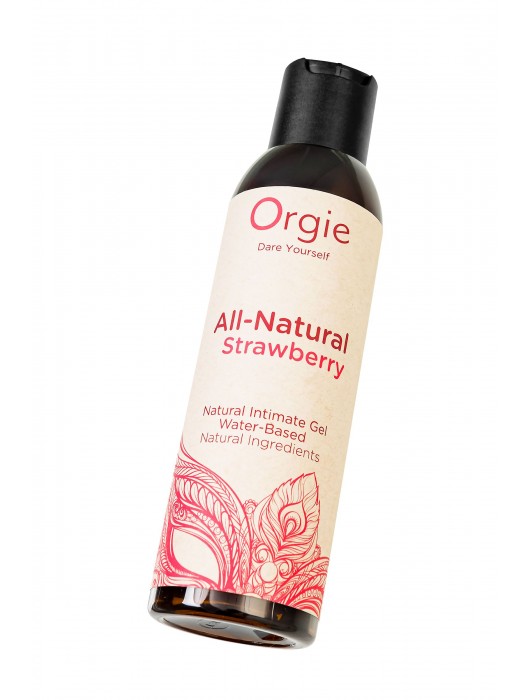 Интимный гель на водной основе All-Natural Strawberry с ароматом клубники - 150 мл. - ORGIE - купить с доставкой в Чебоксарах