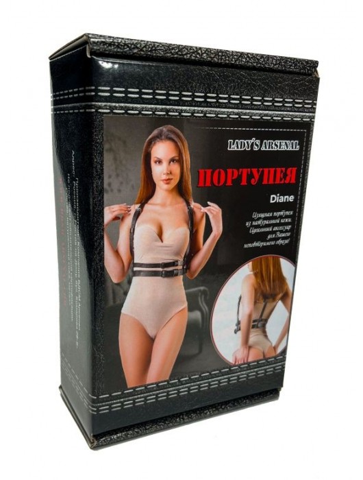 Изящная портупея из натуральной кожи Diane - БДСМ Арсенал - купить с доставкой в Чебоксарах