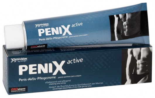 Возбуждающий крем для мужчин PeniX active - 75 мл. - Joy Division - купить с доставкой в Чебоксарах