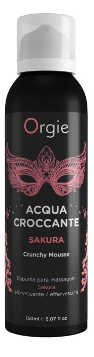 Хрустящая пенка для массажа Orgie Acqua Croccante Sakura с ароматом сакуры - 150 мл. - ORGIE - купить с доставкой в Чебоксарах