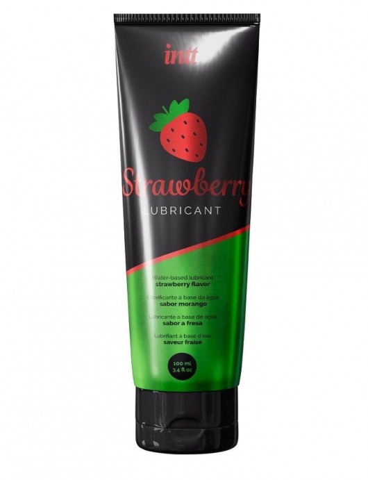 Смазка на водной основе с ароматом клубники Strawberry Lubricant - 100 мл. - INTT - купить с доставкой в Чебоксарах