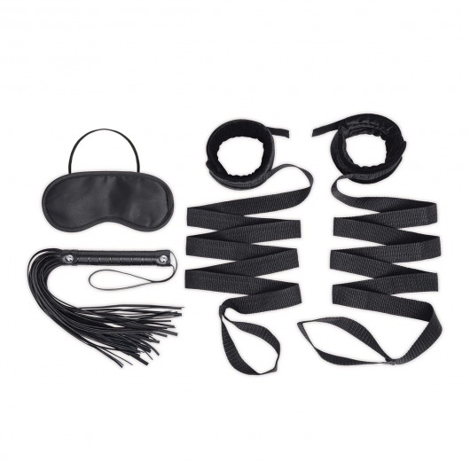 Эротический набор 4PC Bondage Bed Strap   Flogger Kit - Lux Fetish - купить с доставкой в Чебоксарах