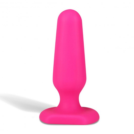 Розовый анальный плаг из силикона Seamless Silicone Butt Plug - 7,5 см. - All About Anal