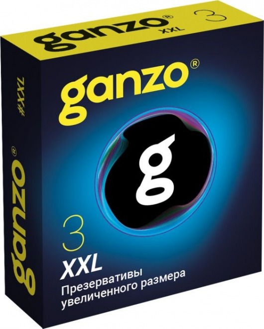 Презервативы увеличенного размера Ganzo XXL - 3 шт. - Ganzo - купить с доставкой в Чебоксарах