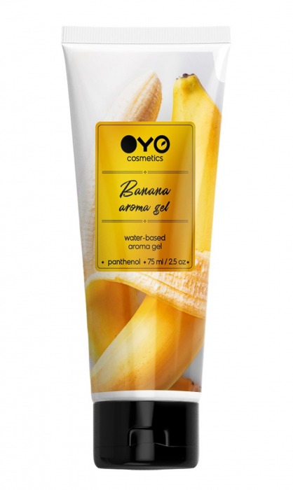 Лубрикант на водной основе OYO Aroma Gel Banana с ароматом банана - 75 мл. - OYO - купить с доставкой в Чебоксарах