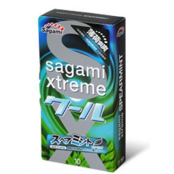 Презервативы Sagami Xtreme Mint с ароматом мяты - 10 шт. - Sagami - купить с доставкой в Чебоксарах