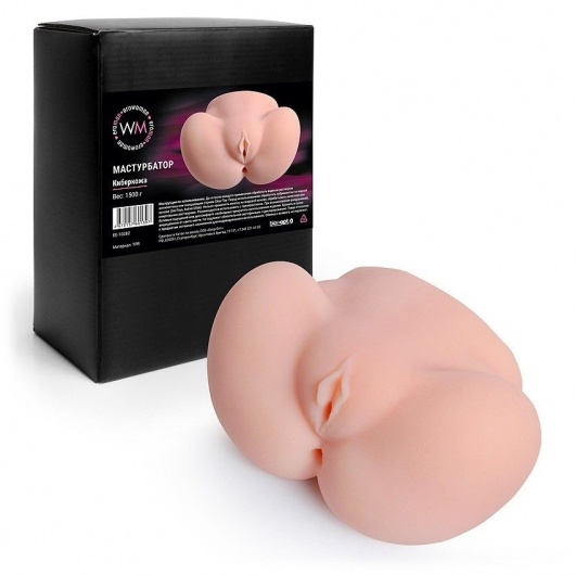 Реалистичный мастурбатор с двумя функциональными отверстиями - Erowoman-Eroman - в Чебоксарах купить с доставкой