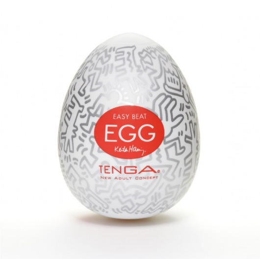 Мастурбатор-яйцо Keith Haring EGG PARTY - Tenga - в Чебоксарах купить с доставкой