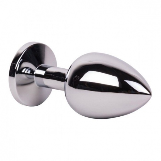 Большой стальной плаг с розовым кристаллом Pink Bubble Gum - 9,5 см. - Erotic Fantasy - купить с доставкой в Чебоксарах