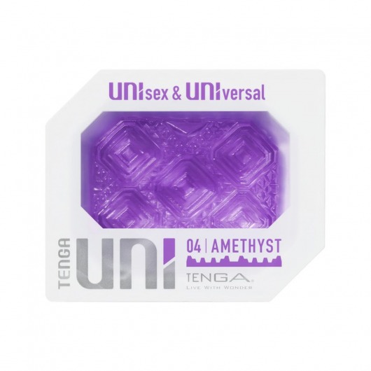 Фиолетовый мастурбатор-стимулятор Tenga Uni Amethyst - Tenga - в Чебоксарах купить с доставкой