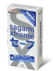 Презервативы Sagami Xtreme Ultrasafe с двойным количеством смазки - 10 шт. - Sagami - купить с доставкой в Чебоксарах