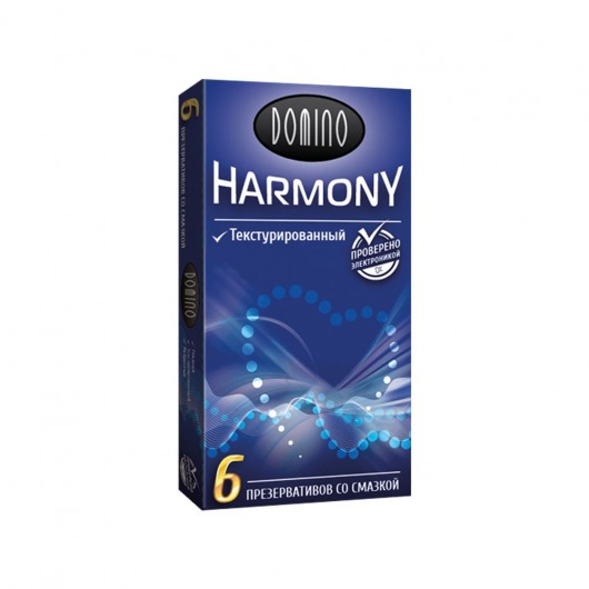 Текстурированные презервативы Domino Harmony - 6 шт. - Domino - купить с доставкой в Чебоксарах